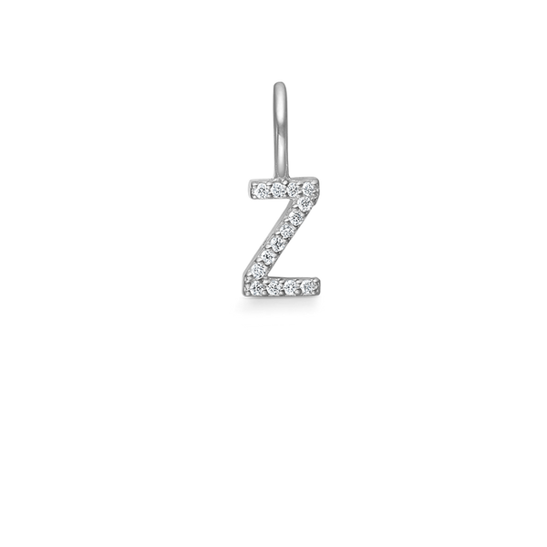 My Z diamant vedhæng - 18kt Hvidguld