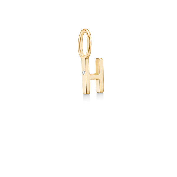 My H vedhæng - 18kt Rødguld