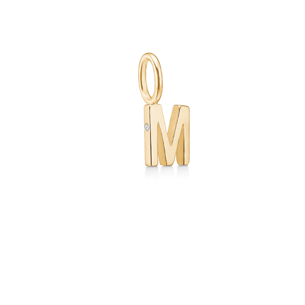 My M vedhæng - 18kt Rødguld