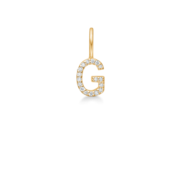 My G diamant vedhæng - 18kt Rødguld