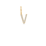My V diamant vedhæng - 18kt Rødguld