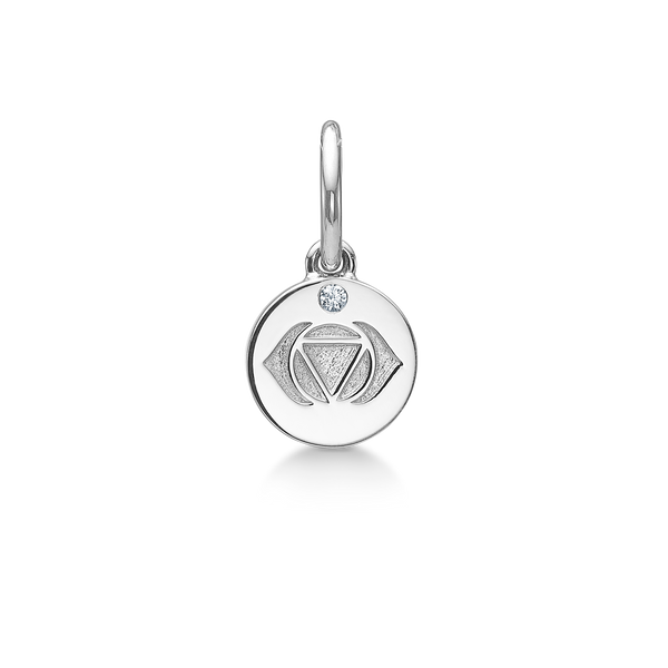 Inner Peace Pandechakra vedhæng - 18kt Hvidguld