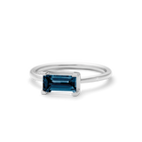 Nord London Blue ring - 18kt Hvidguld