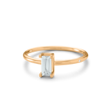 Nord Blue ring S turned - 18kt Rødguld