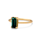 Nord Green ring turned - 18kt Rødguld