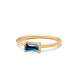 Nord London Blue ring S - 18kt Rødguld