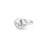 Inner Peace Lotus diamantring - 18kt Hvidguld